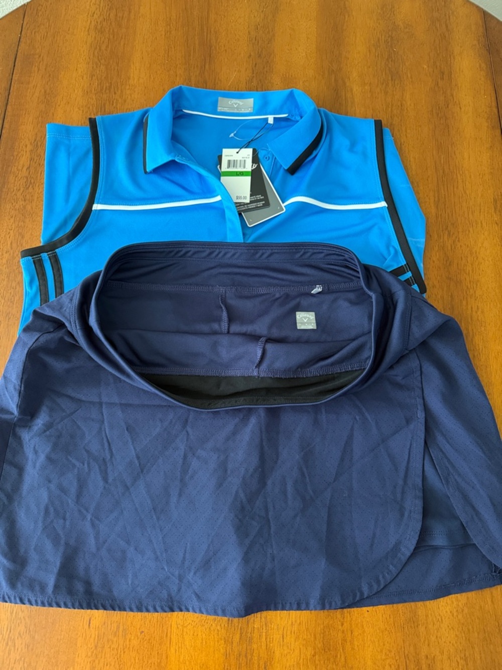 Callaway golf skort and Sleeveless Polo